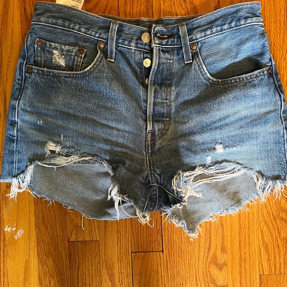 Denim Distressed Women Shorts